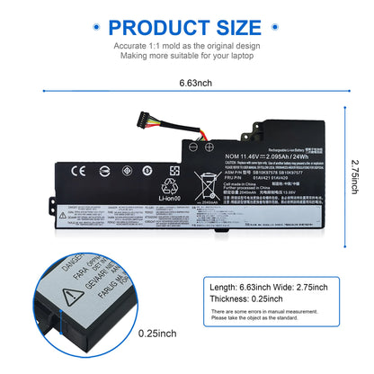 SB10K97578 01AV421 Laptop Battery Compatible for Lenovo ThinkPad A475 A485 T470 T480 TP25 Notebook 01AV489 SB10K97576 11.46V24Wh [BAT]