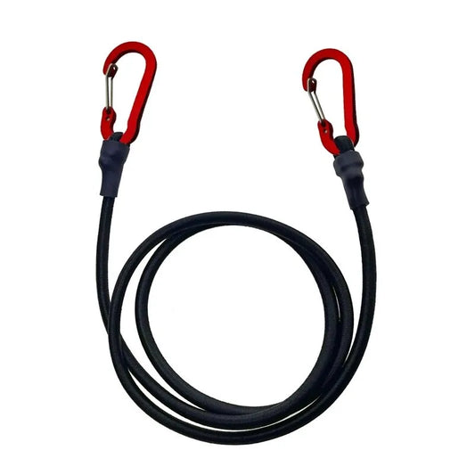 Heavy Duty Bungee Cord Elastic Tie Strap String Carabiner Hooks Kayak Cycling Luggage Packing Ropes Camping Accessories [CAM]