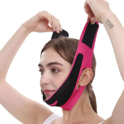 Elastic Face Slimming Bandage V Line Face Shaper Women Chin Cheek Lift Up Belt Facial Massager Strap Face Beauty Skin Care Tools [SKC]