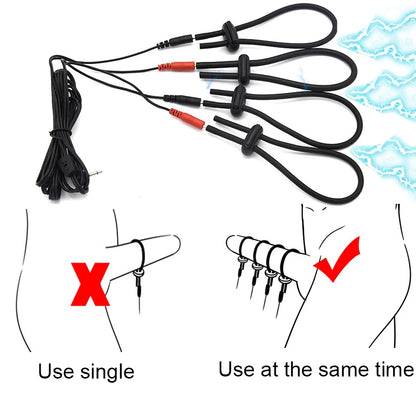 Electric Urethral Urethra Penis Stimulator Electrostimulation ,BDSM Nipple Clamps Electro Shock Anal Plug,Estim Sex Toy,e stim [ADL]