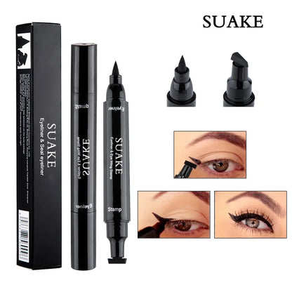 Liquid Eyeliner Stamp Marker Pen Waterproof Long Lasting Double-ended Cosmetic Makeup Eye Liner [CSM]