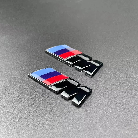 2024 BMW M LOGO Fender Emblem Badge Rear Trunk Badge For 1 3 5 7 Series X1 X3 X5 X6 M Sports Sticker Car Accessories Styling [BDK]