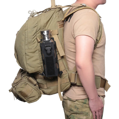 Tactical Radio Pouch Molle Water Bag Walkie Talkie Military Holder Pocket Quick Release Buckle Elasitc Shock Cord Magazine Pouch [TEL]