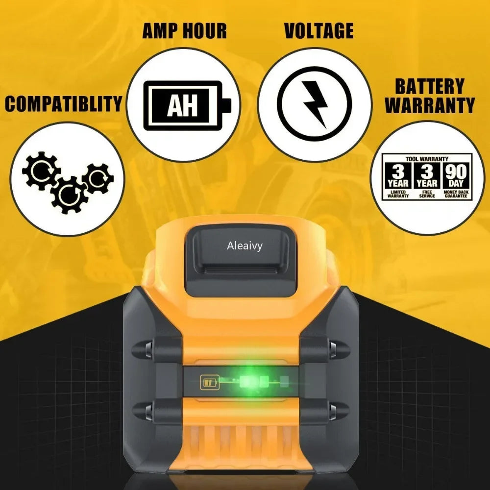 18V 20V 60V MAX Battery For Dewalt 9000mAh Li-ion Battery Compatible DCB609 DCB547-XJ DCB200 DCB182 DCB204 Power Tool Battery [BAT]