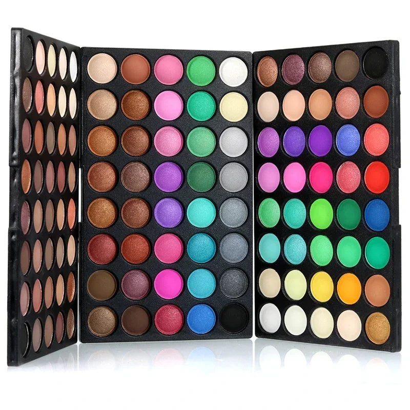 120 Colors Gliltter Eyeshadow Palette Matte Eye Shadow Pallete Shimmer Shine Nude Make Up Palette Set Kit Cosmetic Women [CSM]