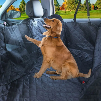 143×153CM Double Zipper Car Pet Seat Pad Waterproof Dirt Resistant Suitable Multiple Models Solid Color Cars Rear Seats Cushion [PET]