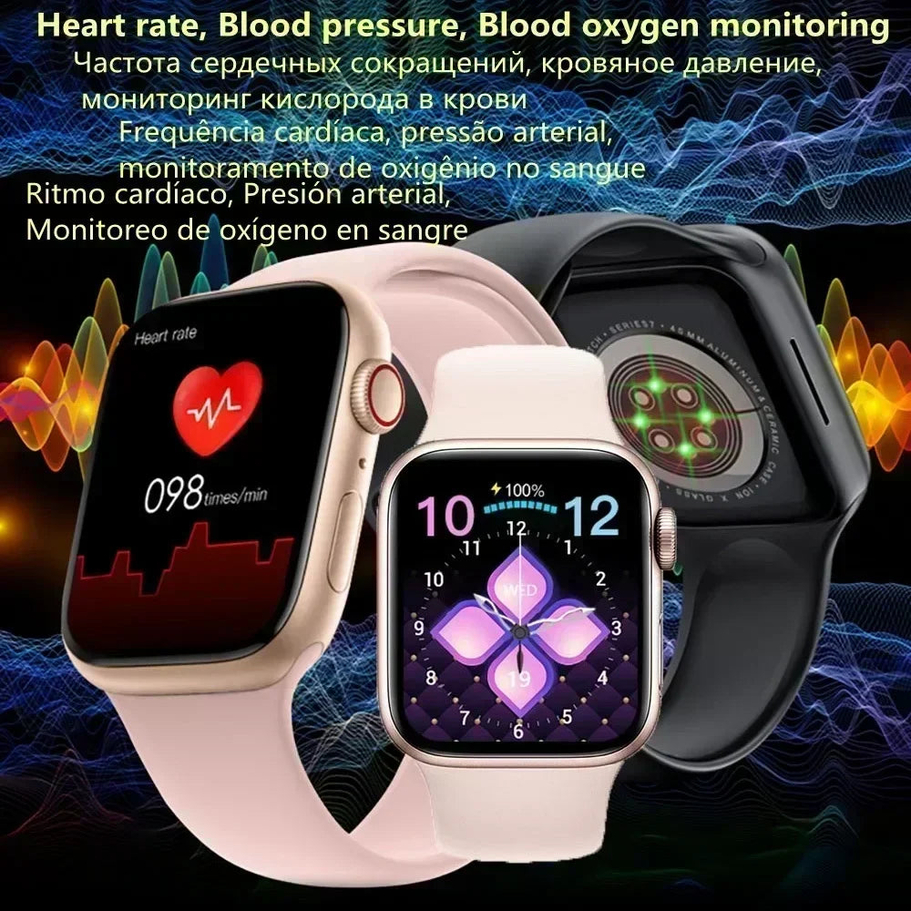 I8 Pro Max Smart Watch - Your Personal Health Trainer in 2023 -Heart Rate Tracker, Sleep Monitor, Call Reminder, Bluetooth Music [SWH]