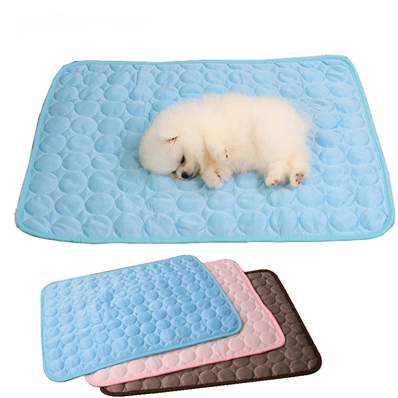 Dog Cooling Mat Summer Pad Pet Mat Bed for Dogs Cat Blanket Sofa Breathable Summer Washable Pet Supplies Accessories [PET]