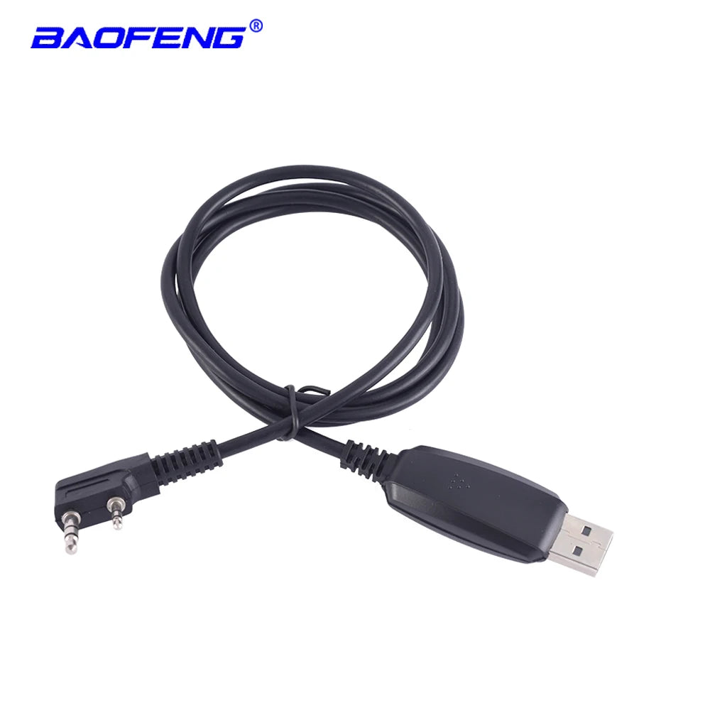 Baofeng USB Programming Cable For Two Way Radio UV-5R UV-10R UV-82 GT-3TP UV16-Max BF-888S RT-5R Walkie Talkie USB Program Cable [TEL]