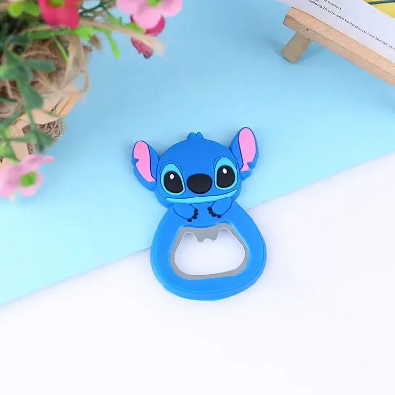 Kawaii Disney Stitch Bottle Opener Lilo & Stitch Peripheral Fridge Magnet Cartoon Multifunctional Beer Bottle Opener [MAG]