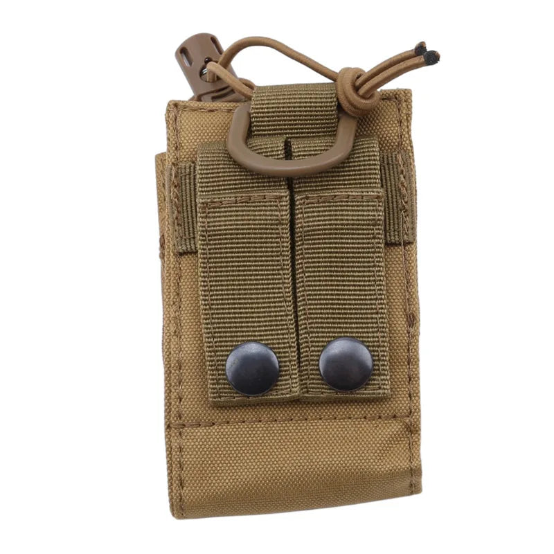 2023 Tactical Radio Pouch Hunting Walkie Talkie Holder Interphone Hanging Bag Military Molle Nylon Magazine Pouch Pocket Caza [TEL]