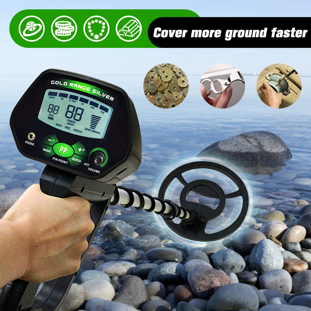 High Accuracy Professional MD-4090 Underground Metal Detector LCD Metal Detector With Memory Function Backlight Adjustable [MTL]