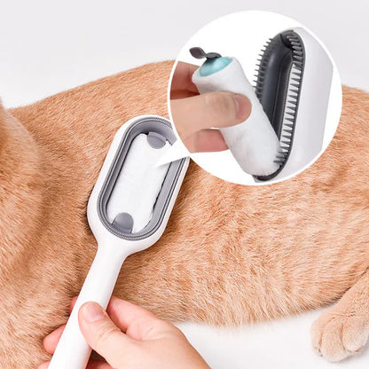 Double Sided Hair Removal Brushes for Cat Dog Pet Grooming Comb with Wipes Kitten Brush gato accesorios artículos para mascotas [PET]