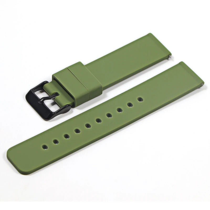 14mm 16mm 18mm 20mm 22mm  Silicone Band Strap Quick Release Watchband Bracelet for Smart Watch [SWH]