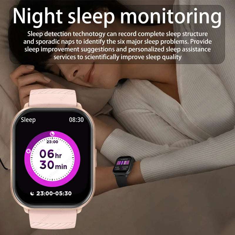 New Smart Watch Men Women Heart Rate Blood Pressure 100+ Sports Modes Fitness Tracker Bluetooth Call Smartwatch Man For Xiaomi [SWH]