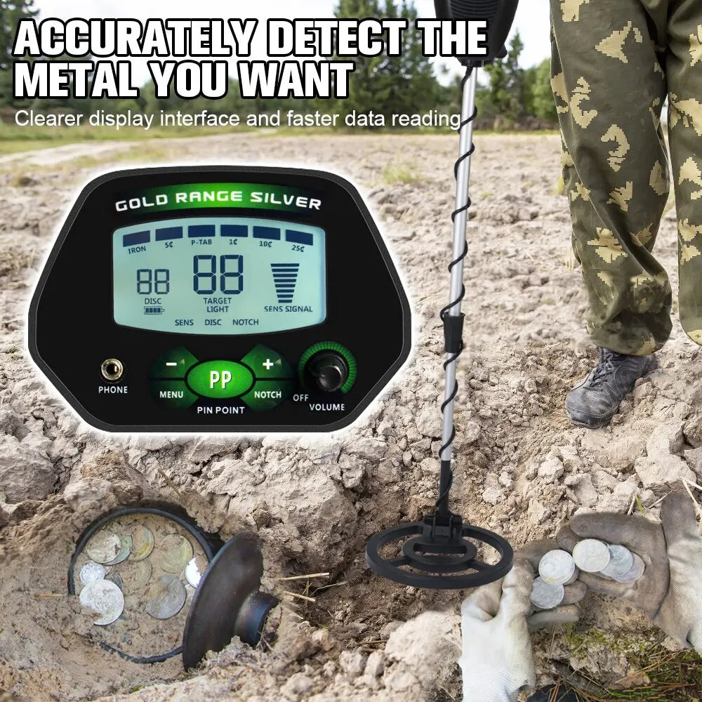 MD-4090 Professional Metal Detector Underground Gold Detector High Accuracy Metal Finder Waterproof Search Coil Seeker Treasure [MTL]