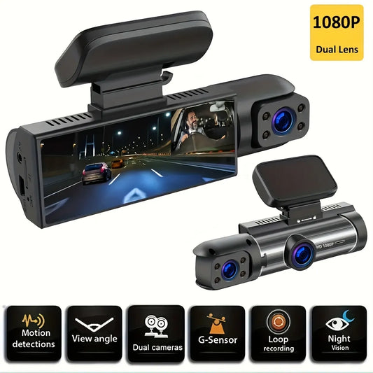 1080P dual camera,Dash Cam for cars,Front And Inside,car camera with IR Night Vision,Loop Recording,wide angle Car DVR Camera [CAR]