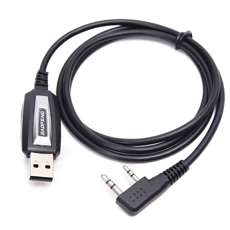 Baofeng USB Programming Cable For Two Way Radio UV-5R UV-10R UV-82 GT-3TP UV16-Max BF-888S RT-5R Walkie Talkie USB Program Cable [TEL]