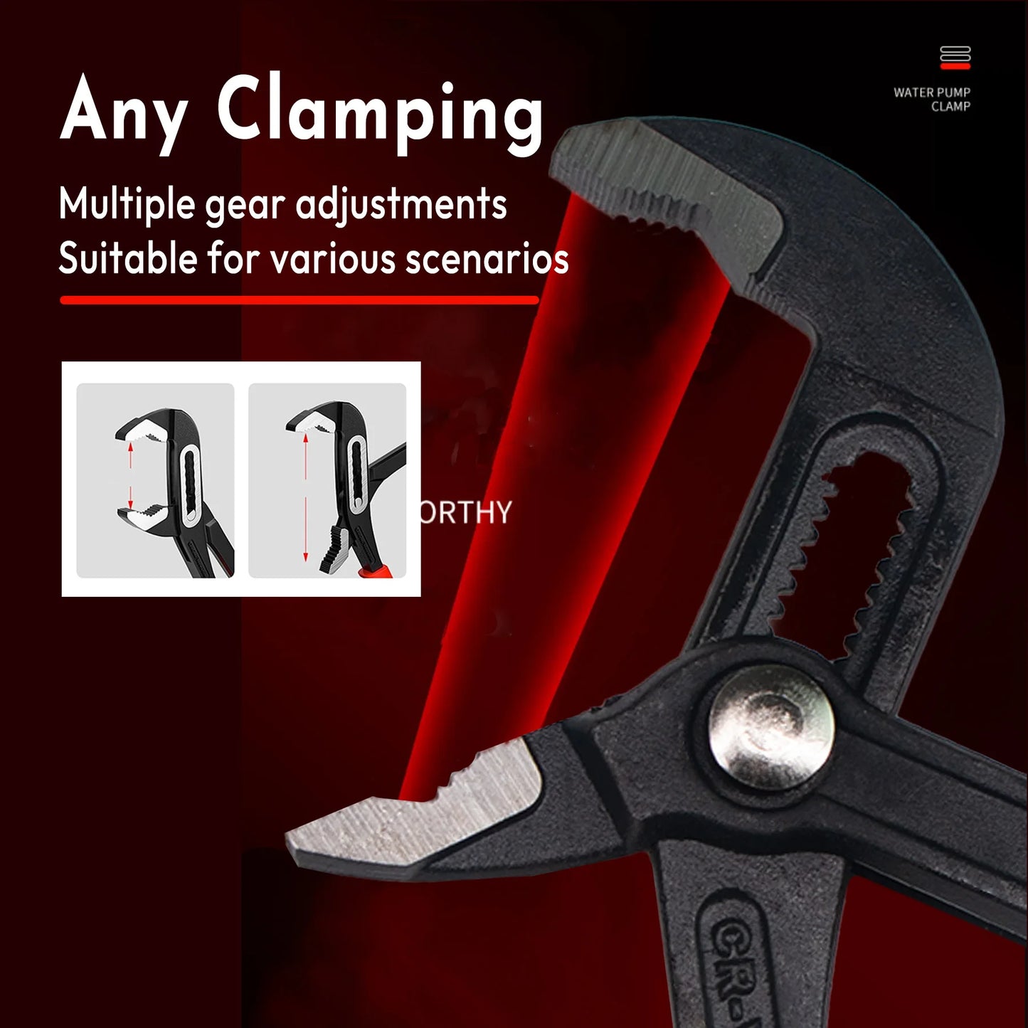 7/10/12 In Water Pump Pliers Multifunctional Universal Plumbing Pliers Adjustable Open Pipe Pliers Home Maintenance Tool [PUM]