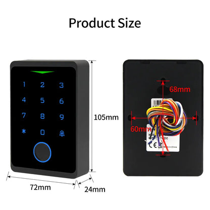 Tuya WIFI Fingerprint Access Control Kits Security Protection Waterproof Outdoor Keypad Door Opener Rfid Digital Electronic Lock [SEC]