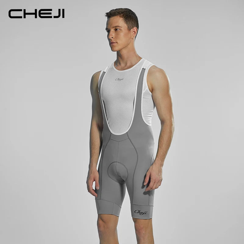 CHEJI Cycling Bib Shorts Men's Bike Gel Padded Pro Bicycle Pants quick dry [MEN]