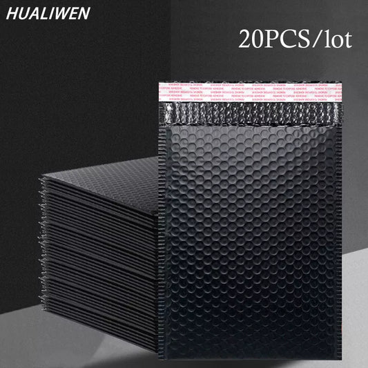 20 PCS/Lot Black Foam Envelope Bags Self Seal Mailers Padded Shipping Envelopes With Bubble Mailing Bag Shipping Packages Bag [OFF]