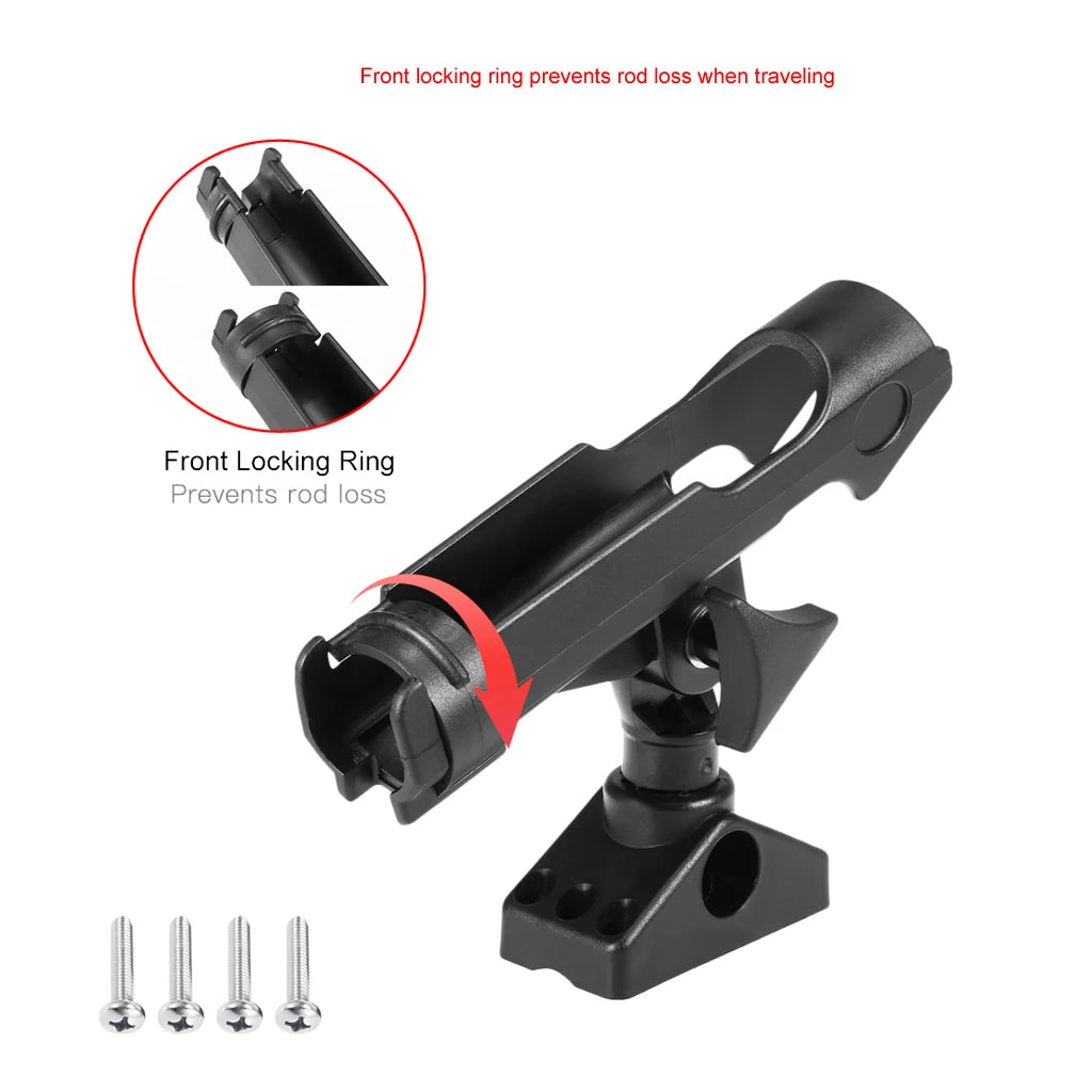 Boat Fishing  Rod Holder ABS Adjustable Device Pole Kayak Support Fix Pole Rotatable Mount Inflatable Boat Yacht Accessories [MRN]