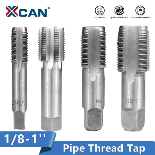 XCAN HSS Pipe Tap 1/8 1/4 3/8 1/2 3/4 1'' Metal Screw Thread Tap Threading Tools Hand Tools [PTO]