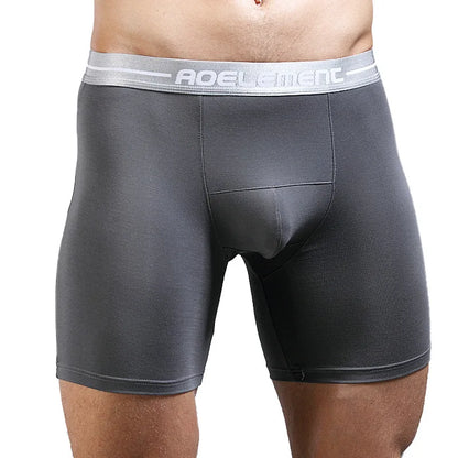 Large Size XL-7XL Men's Boxers Shorts Modal  Underwear Man Breathable Pouch Panties Middle Long Leg Underpants Male Cueca Hombre [GRM] [UND]