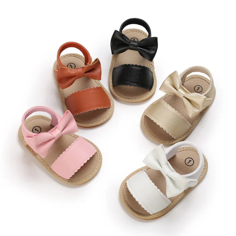 Summer Baby Sandals Non-slip Cloth Bottom Toddler Shoes Soft Baby Shoes First Walking Breathable Princess Shoes [SHO]