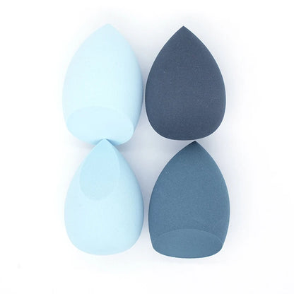 4Pc/Bag Makeup Sponge Powder Puff Dry and Wet Combined Beauty Cosmetic Ball Foundation Powder Puff Bevel Cut Make Up Sponge Tool [CSM]