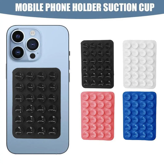 Sticky Grippy Suction Phone Case Mount Silicon Adhesive Phone Accessory for iPhone And Android Hands-Free Fidget Toy [PHC]