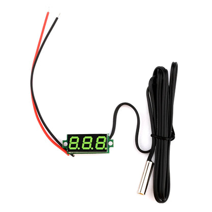 DC 4-28V LED Digital Thermometer Temperature Sensor Detector With Waterproof NTC Metal Probe Blue/Green/Red/White/Yellow Display [MTL]