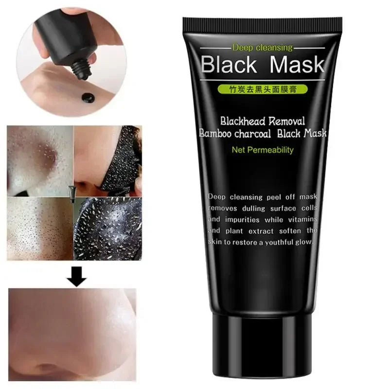 BIOAQUA Blackhead Remover Tearing Mask Deep Cleaning Skin Care Peel Off Masks Oil Control Deep Purifying Charcoal Black Mud Mask [SKC]