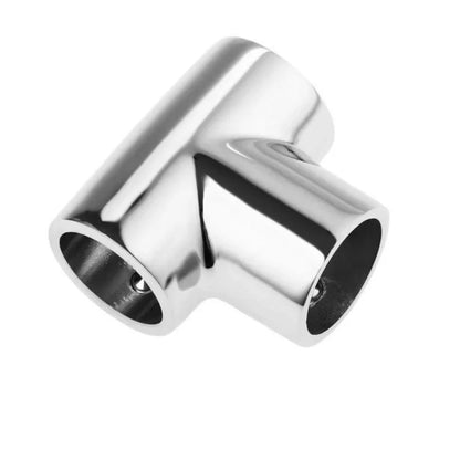 22mm/25mm/30mm/32mm Marine Boats Handrail Stainless Steel 3 Way Boat Deck Handrail 90 Degree Tee Cross Fitting Joint Connector [MRN]