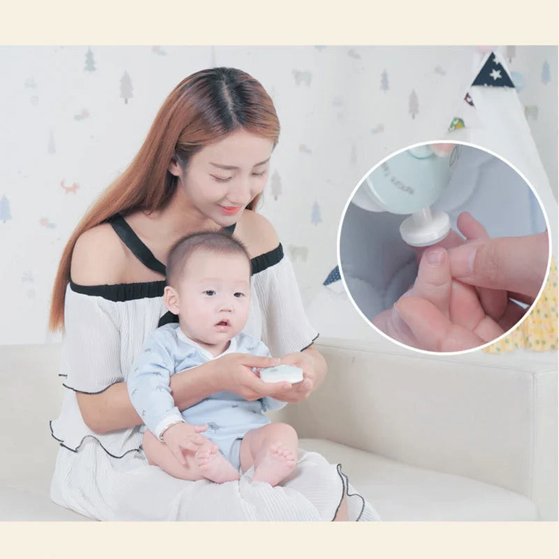 Electric Baby Nail Trimmer Kid Nail Polisher Tool Infant Manicure Scissors Baby Hygiene Kit Baby Nail Clipper Cutter For Newborn [BEU]