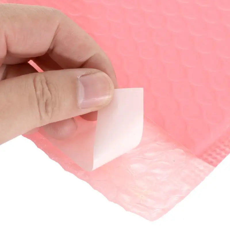 100pcs Bubble Mailers Padded Envelopes Pearl film Gift Present Mail Envelope Bag For Book Magazine Lined Mailer Self Seal Pink [OFF]