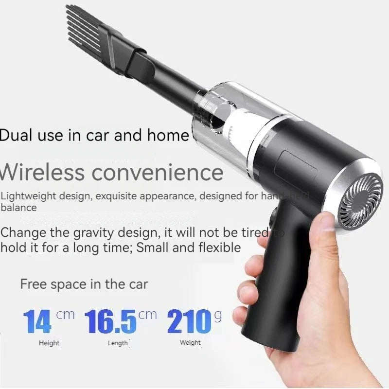 High Power Vacuum Cleaner, Mini Cordless, 2000PA Strong Suction, Rechargeable Portable Dust Collector, for Cars, Keyboard Gaps [CAR]