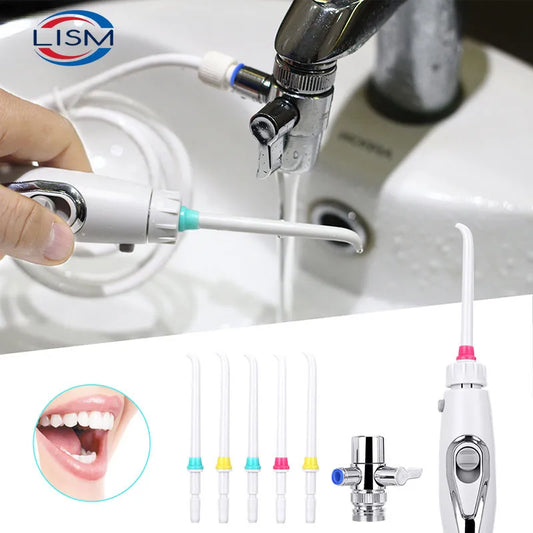 Dental SPA Faucet Tap Oral Irrigator Water Dental Flosser Toothbrush Irrigation Teeth Cleaning Switch Jet Family Water Floss [DEN]