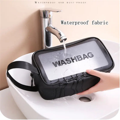 Portable Travel Wash Bag Female Transparent Waterproof Makeup Storage Pouch Large Capacity Cosmetic Organizer Beauty Women Case [CSM]