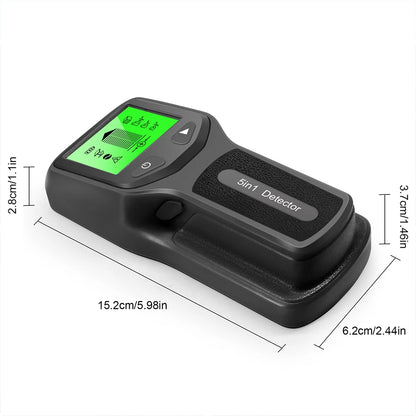5 in 1 Metal Detector Professional Pipe Detector and Cables on Wall AC Voltage Firewire Detection Electric Box Detector Scanner [MTL]