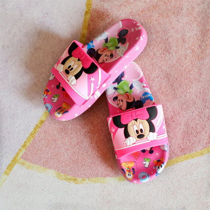 New Summer Children Sandals Kids Cartoon Minnie Toddler Boys Girls Soft Sole Shoes Anti-Slip Slippers Wearable in all seasons [SHO]