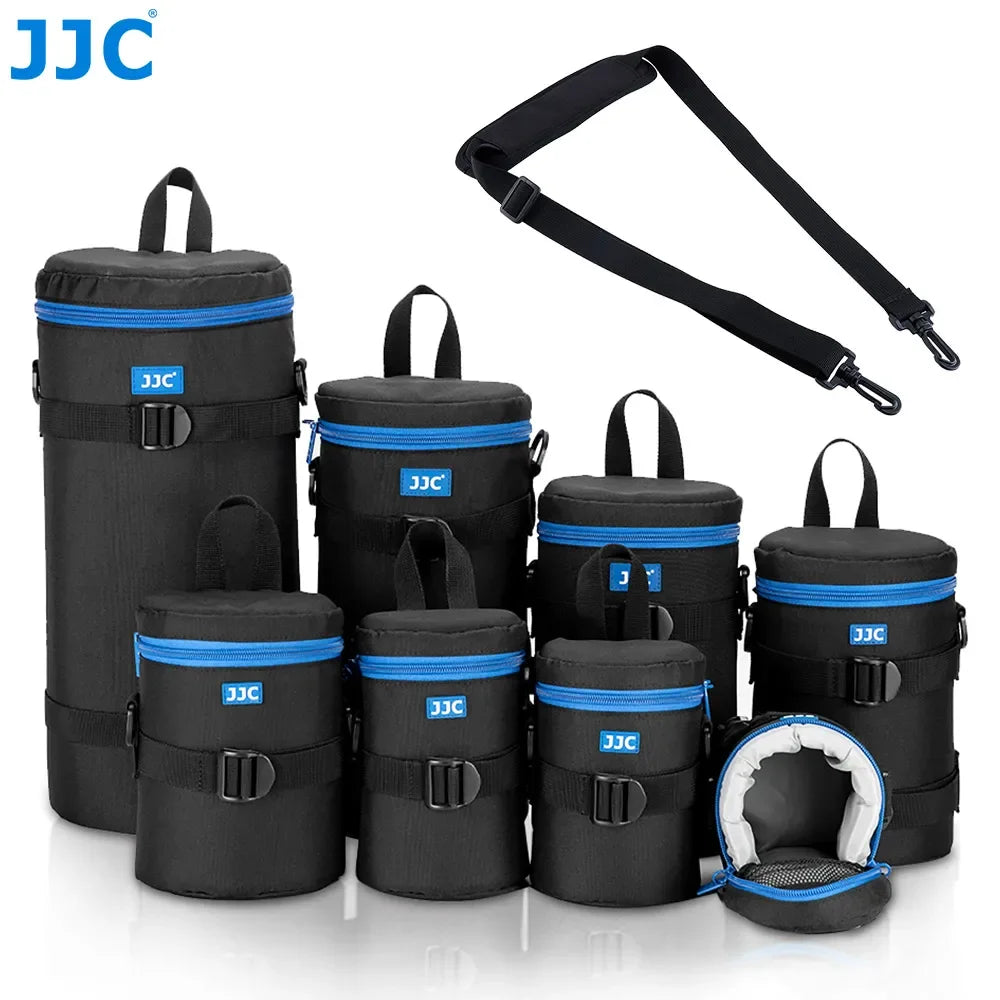 JJC Luxury Camera Lens Bag Pouch Case for Canon Lens Nikon Sony Olympus Fuji DSLR Photography Accessories Shoulder Bag Backpack [PHO]