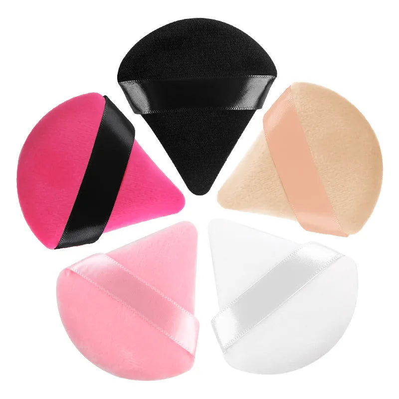 Triangle Powder Puff Soft Makeup Sponge for Face Make Up Eyes Contouring Shadow Cosmetic Washable Mini Velvet Foundation Puff [CSM]