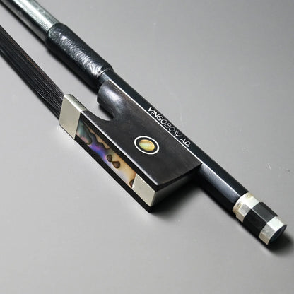 VingoBow 5 Sizes Carbon Fiber Violin Bow 4/4 3/4 1/2 1/4 1/8 Size Wild Tone Black Horse Hair High Level Player  [SPT]