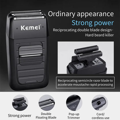 Kemei KM-2296 KM-2299 KM-1102 Hair Clipper Kit Men's Electric Shaver Hair Trimmer Machine Professional Hair Cutting Machine [HAI]