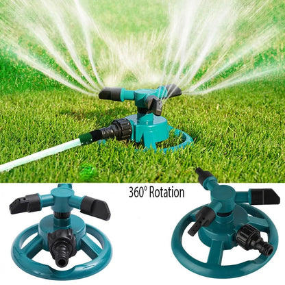 Sprinkler Nozzle 360 Degree Automatic Rotating Water Spray Garden Lawn Automatic Sprinkler Garden Watering Irrigation Supplies [GAR]