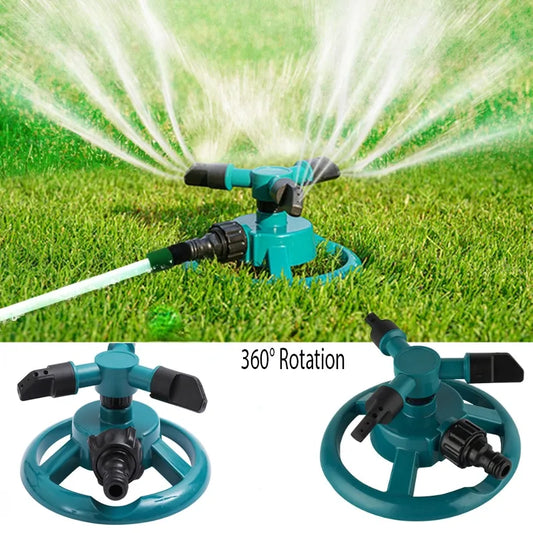 Sprinkler Nozzle 360 Degree Automatic Rotating Water Spray Garden Lawn Automatic Sprinkler Garden Watering Irrigation Supplies [GAR]