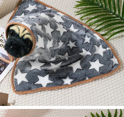 Winter Pet Sleeping Blanket Soft Fluffy Dog Blanket Warm Breathable Cat Cover Blanket Comfortable Sleeping Sheet Mat Pet Items [PET]