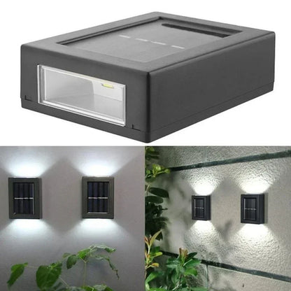 Solar Up and Down Spot Lights Outdoor, Street Wall Light Lamp Solar Powered Sunlight Waterproof Solar Lamp Garden Decorative [SLG]